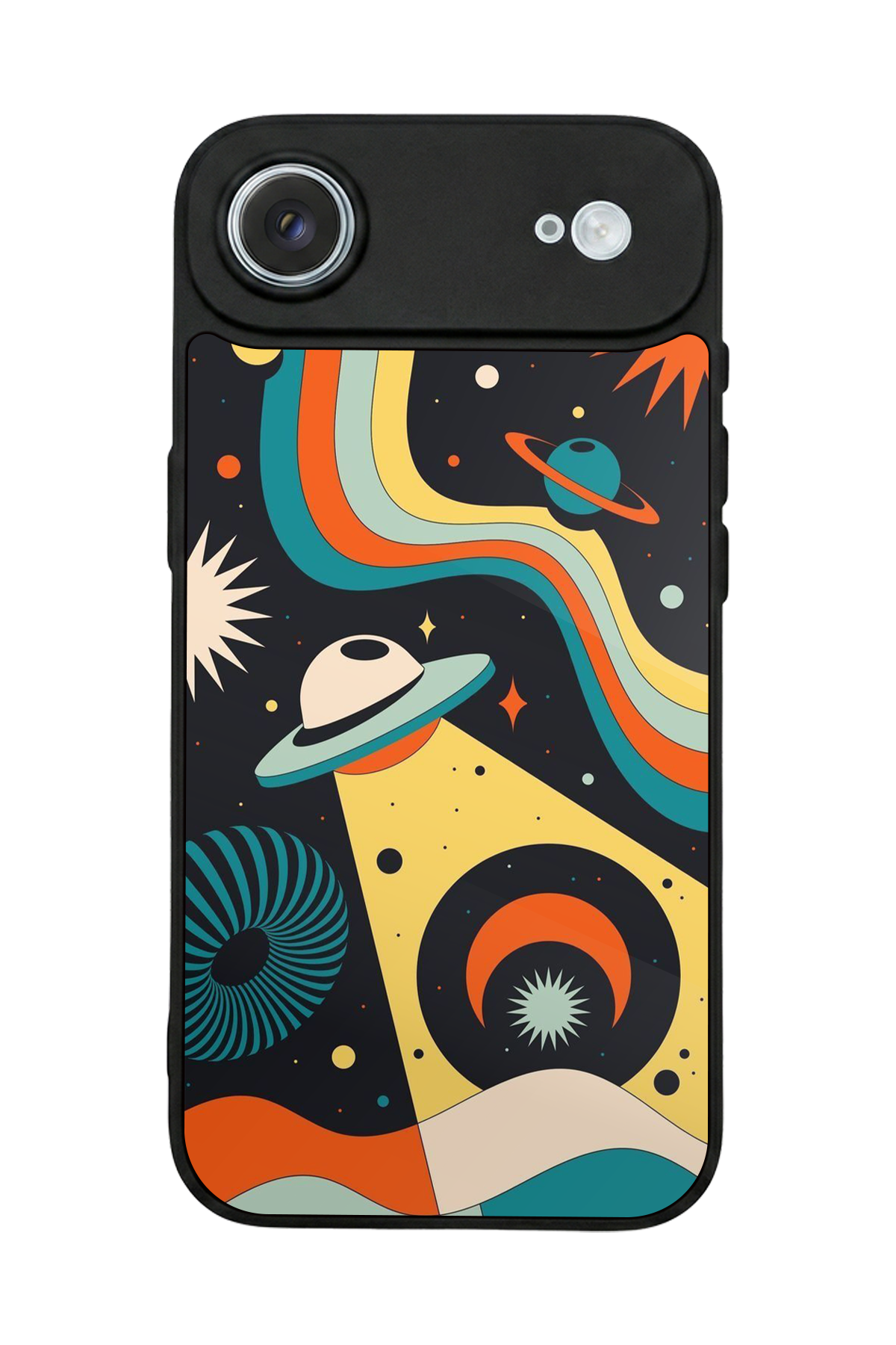 iPhone 17 Air Uyumlu Uzay Tasarımlı Glossy Premium Kılıf