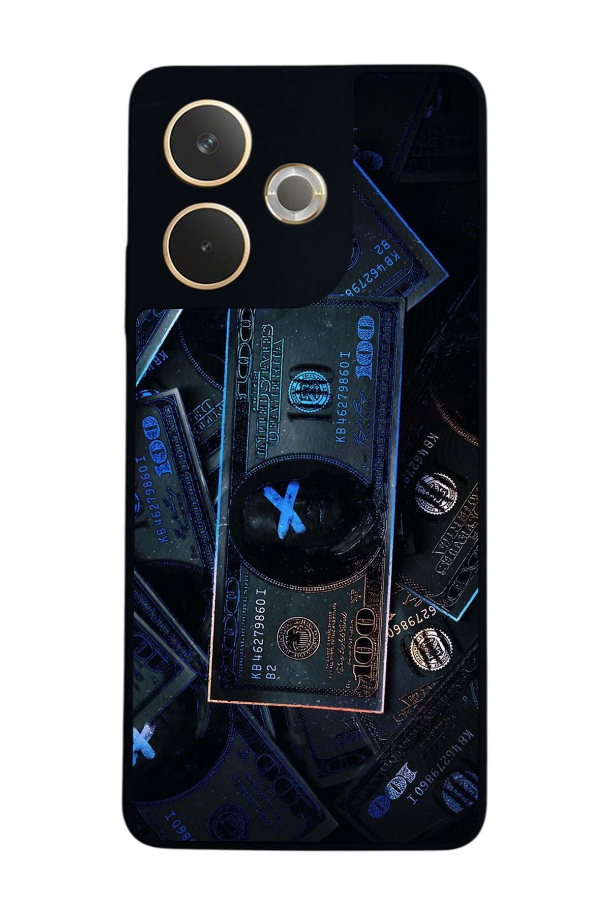 Oppo A5 Pro Uyumlu Para Tasarımlı Glossy Premium Kılıf