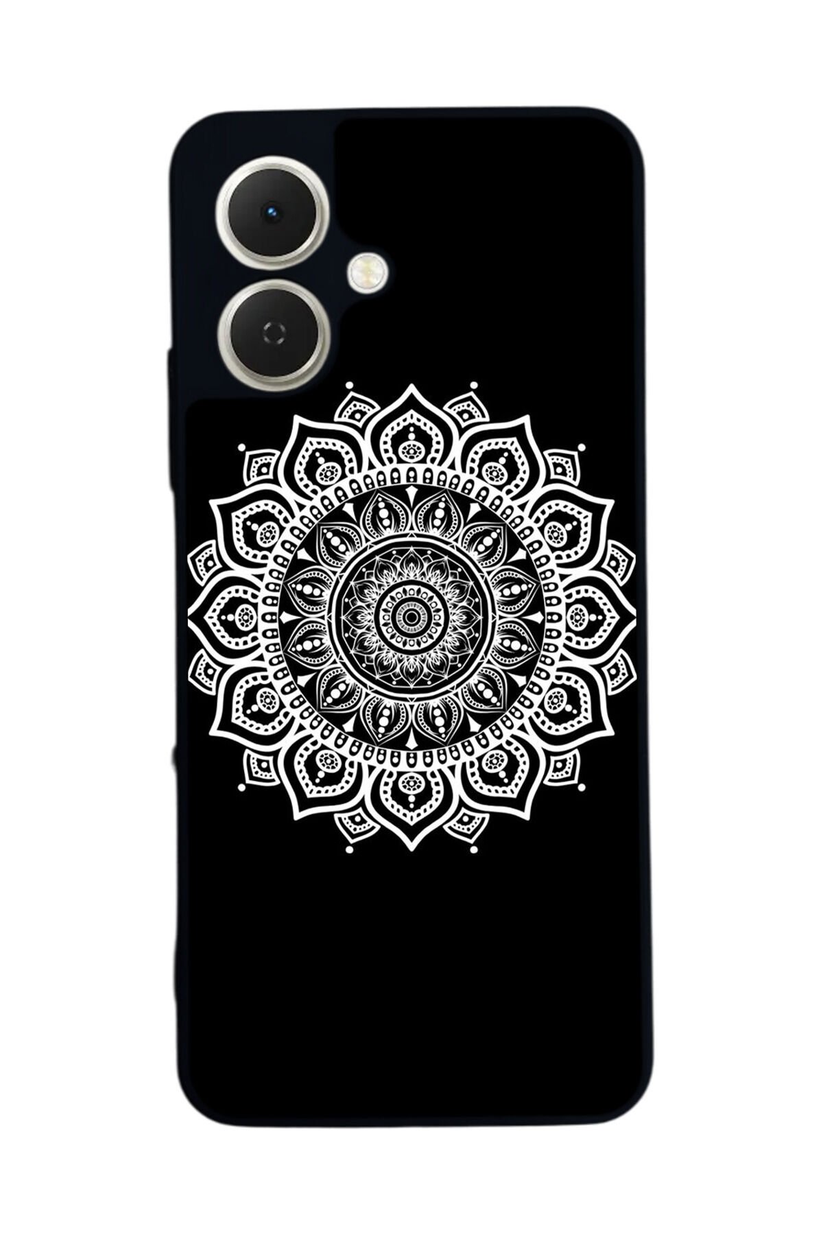 Tecno Spark GO 2 Uyumlu Mandala Tasarımlı Glossy Premium Kılıf