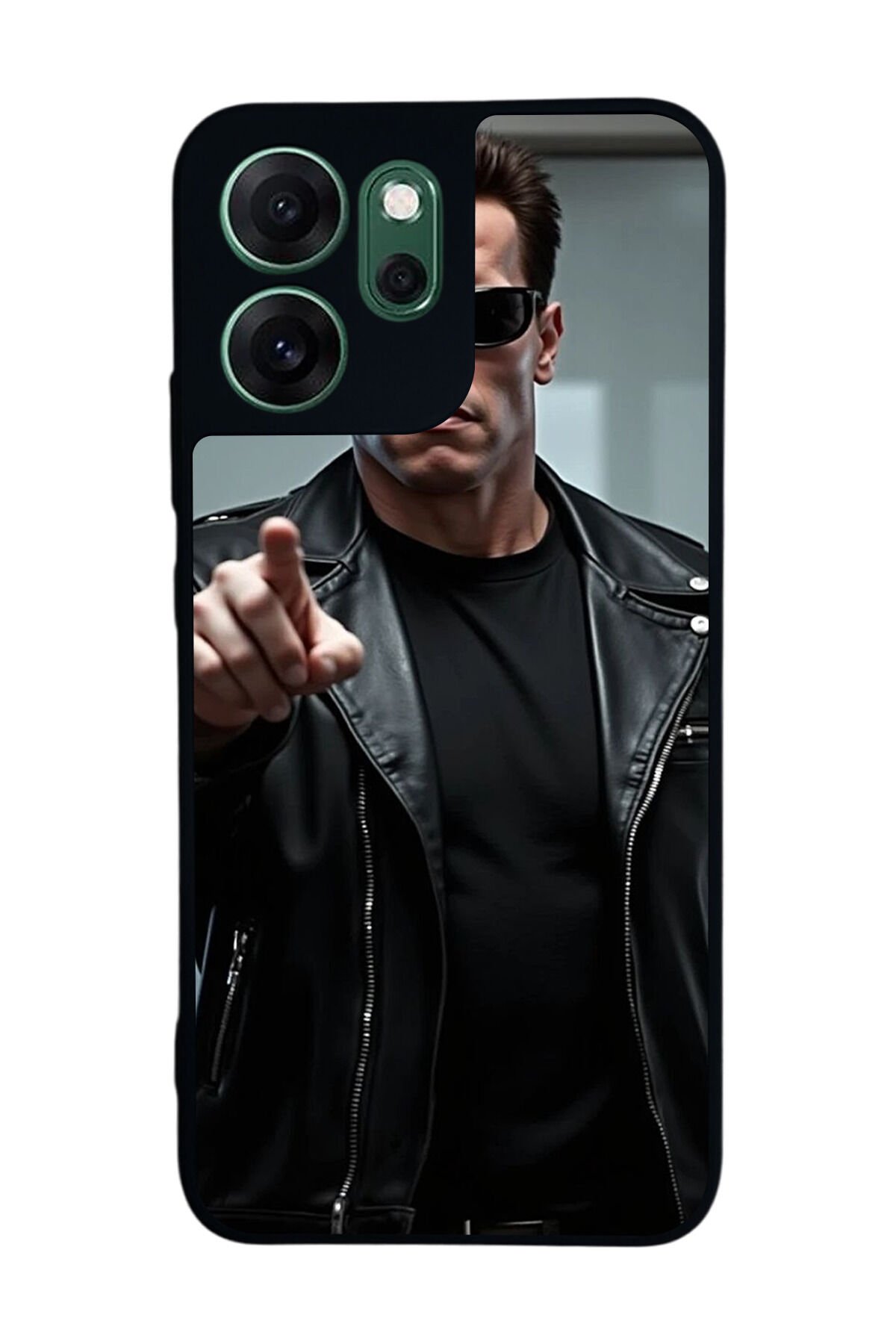 Oppo Reno 14F Uyumlu Terminator Tasarımlı Glossy Premium Kılıf