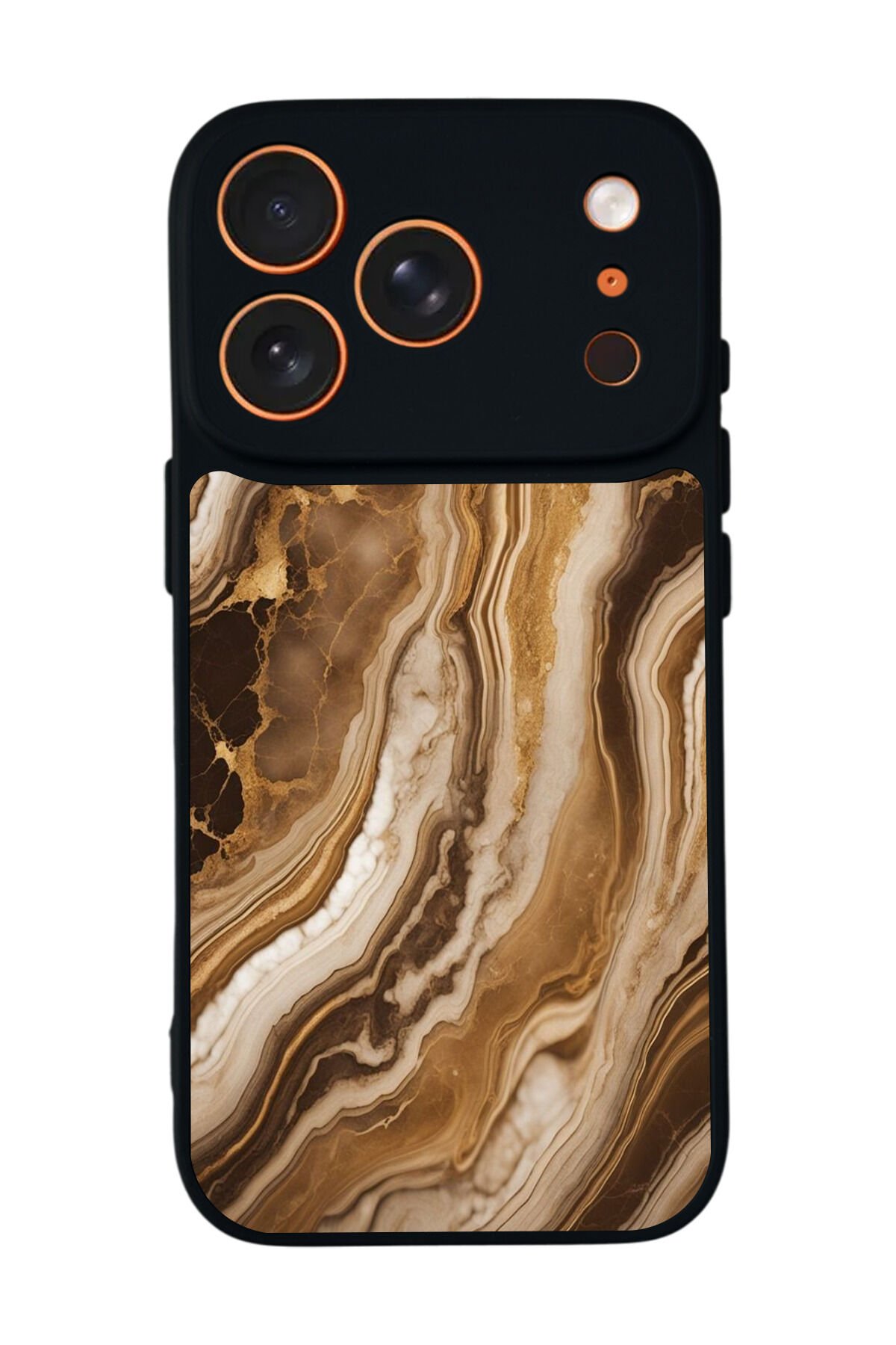 iPhone 17 Pro Uyumlu Mermer Marble Tasarımlı Glossy Premium Kılıf