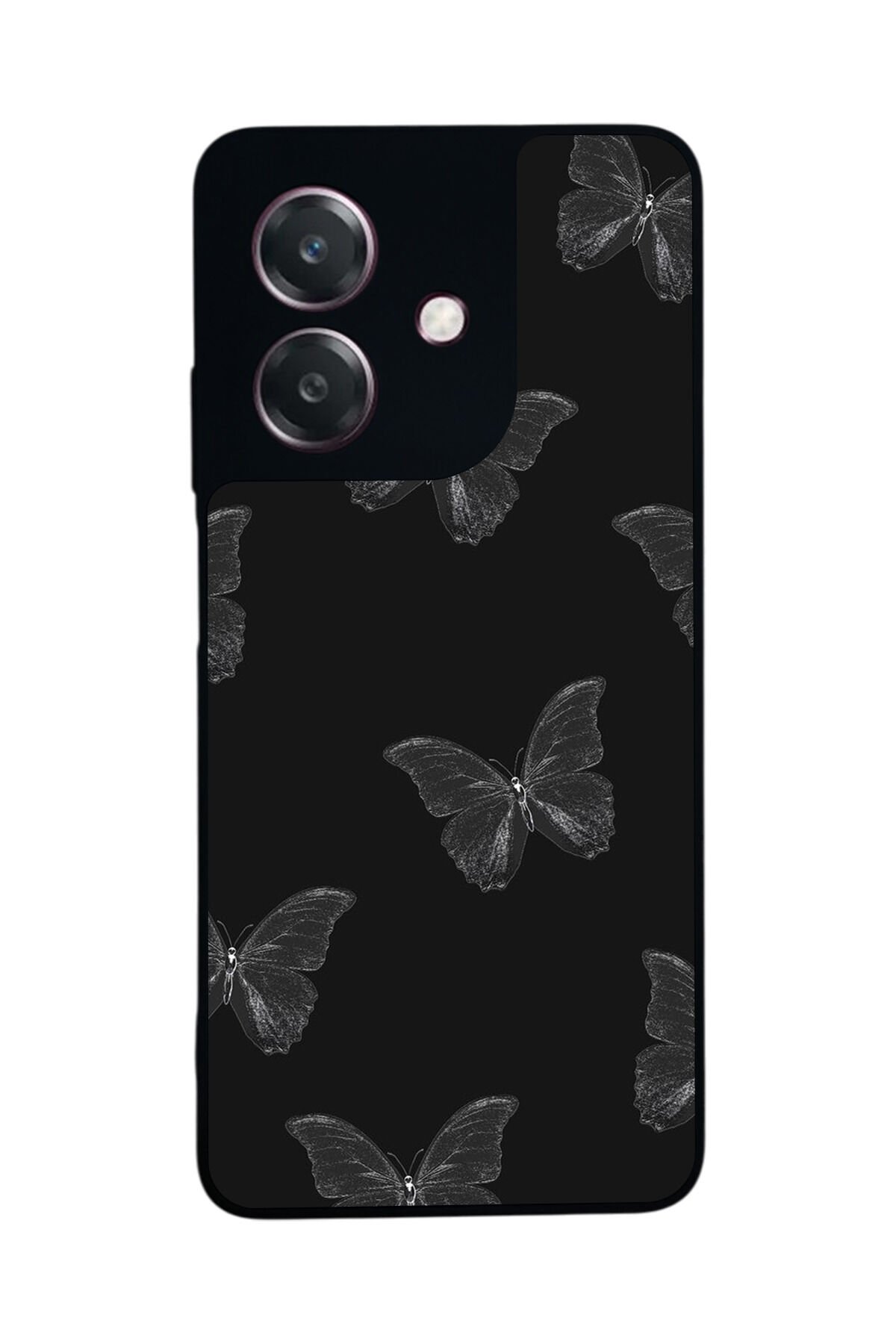Oppo A3 5G Uyumlu Kelebek Tasarımlı Glossy Premium Kılıf