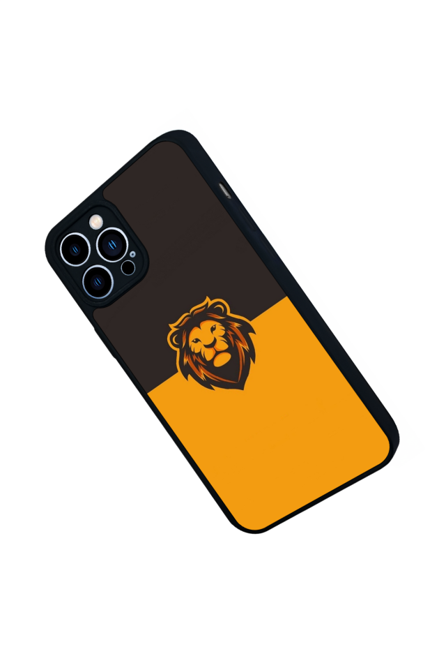 iPhone 13 Pro Max Uyumlu Aslan Tasarımlı Glossy Premium Kılıf