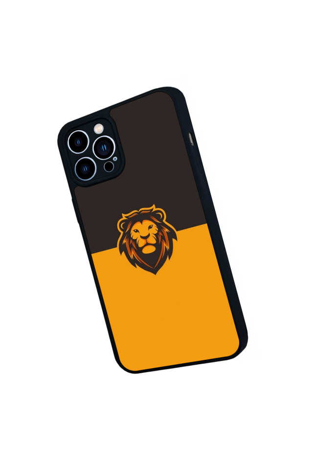 iPhone 13 Pro Max Uyumlu Aslan Tasarımlı Glossy Premium Kılıf