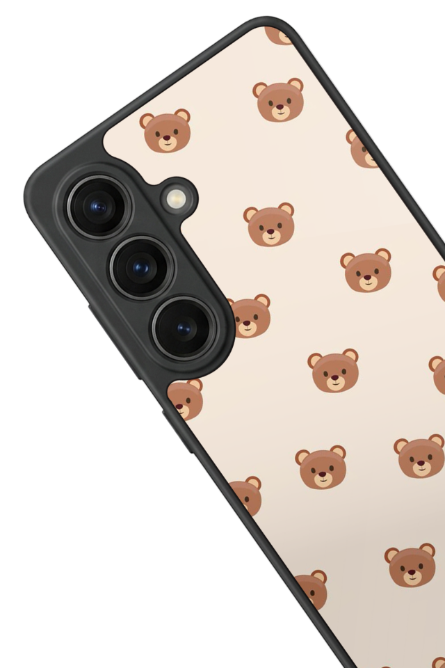 Samsung Galaxy S26 Uyumlu Ayı Tasarımlı Glossy Premium Kılıf