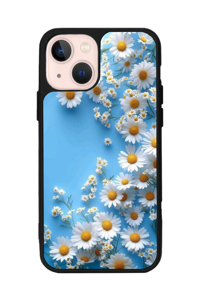 iPhone 15 Plus Uyumlu Cicek Tasarımlı Glossy Premium Kılıf