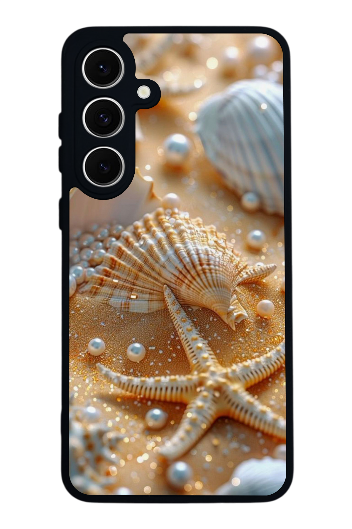 Samsung Galaxy S24 FE Uyumlu  İnci Tasarımlı Glossy Premium Kılıf