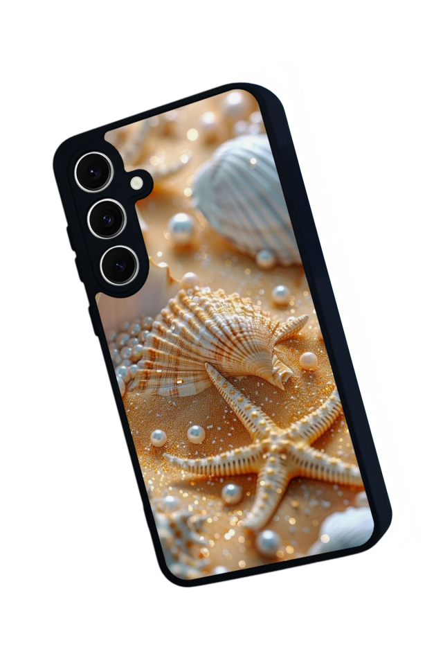 Samsung Galaxy S24 FE Uyumlu  İnci Tasarımlı Glossy Premium Kılıf