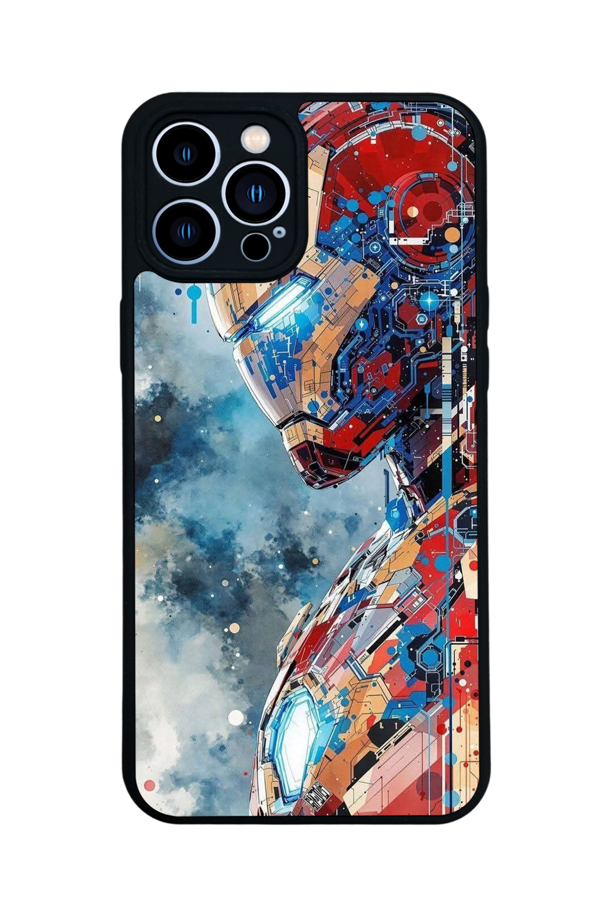 iPhone 12 Pro Max Uyumlu Iron Man ( Demir Adam ) Tasarımlı Glossy Premium Kılıf
