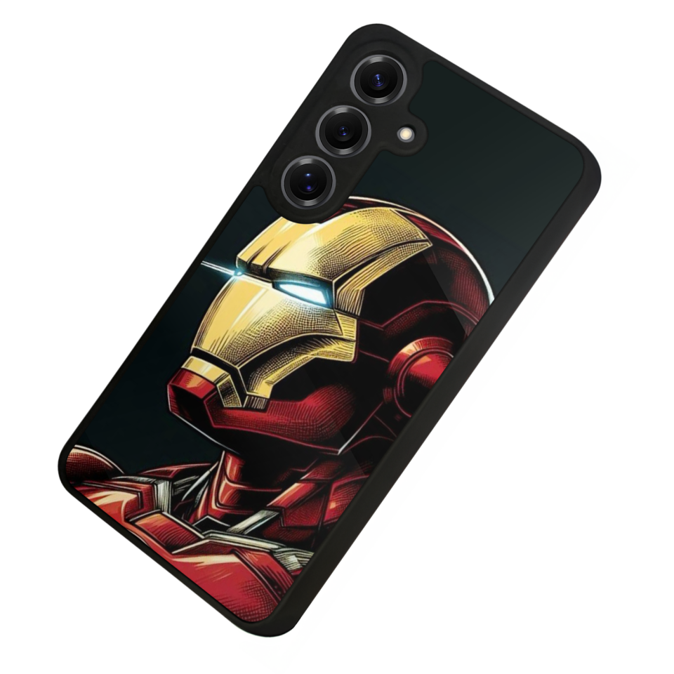 Samsung Galaxy S25 Uyumlu  Iron Man ( Demir Adam ) Tasarımlı Glossy Premium Kılıf