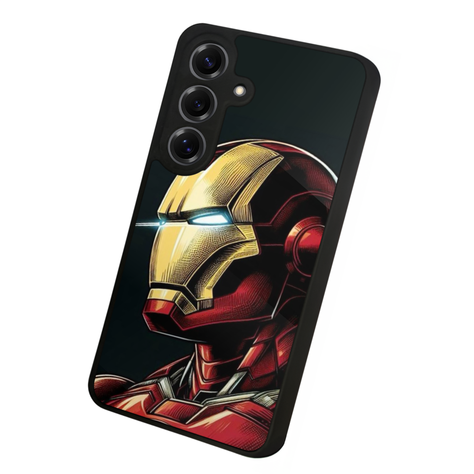 Samsung Galaxy S25 Uyumlu  Iron Man ( Demir Adam ) Tasarımlı Glossy Premium Kılıf