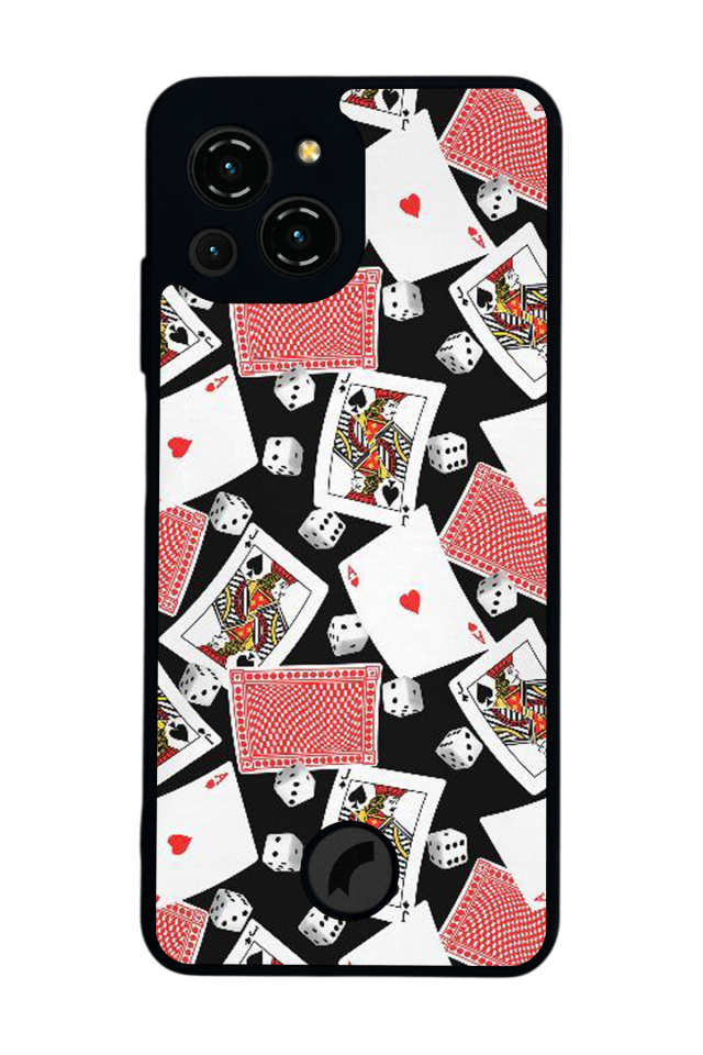 Reeder S23 Pro Max Uyumlu Kart Tasarımlı Glossy Premium Kılıf