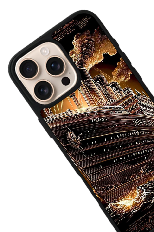 iPhone 16 Pro Uyumlu Korsan Tasarımlı Glossy Premium Kılıf