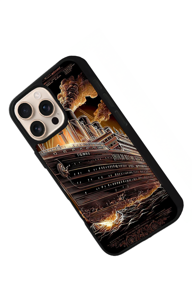 iPhone 16 Pro Uyumlu Korsan Tasarımlı Glossy Premium Kılıf
