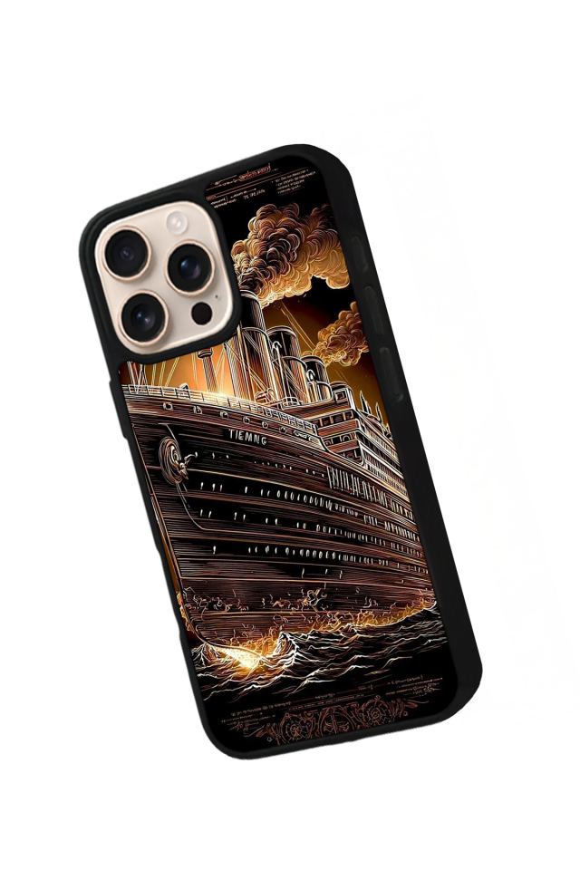 iPhone 16 Pro Uyumlu Korsan Tasarımlı Glossy Premium Kılıf