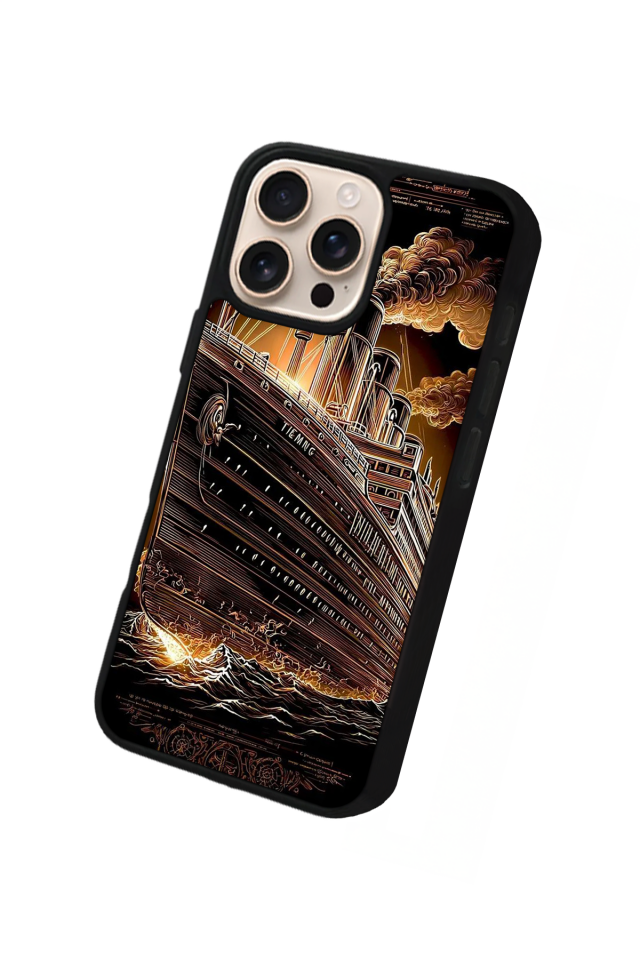 iPhone 16 Pro Uyumlu Korsan Tasarımlı Glossy Premium Kılıf