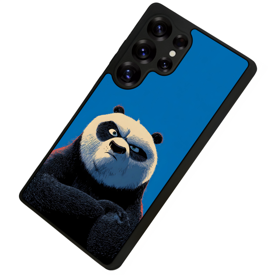 Samsung Galaxy S25 Ultra Uyumlu Kung Fu Panda Tasarımlı Glossy Premium Kılıf