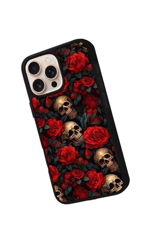 iPhone 14 Pro Max Uyumlu KuruKafa Tasarımlı Glossy Premium Kılıf