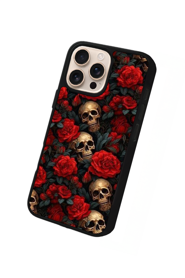 iPhone 14 Pro Max Uyumlu KuruKafa Tasarımlı Glossy Premium Kılıf