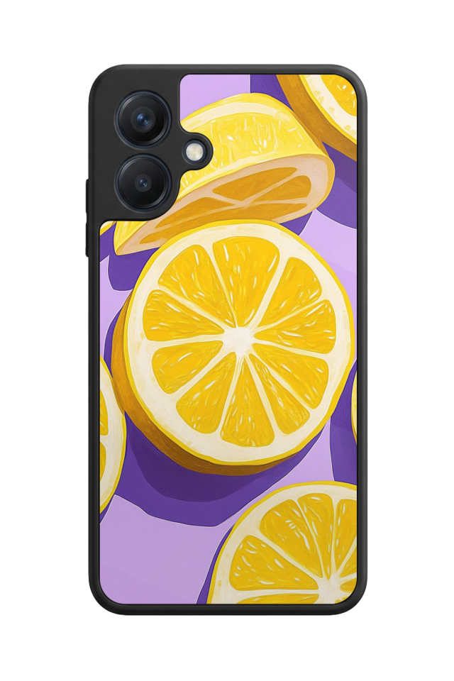 Samsung Galaxy A07 Uyumlu Limon Tasarımlı Glossy Premium Kılıf
