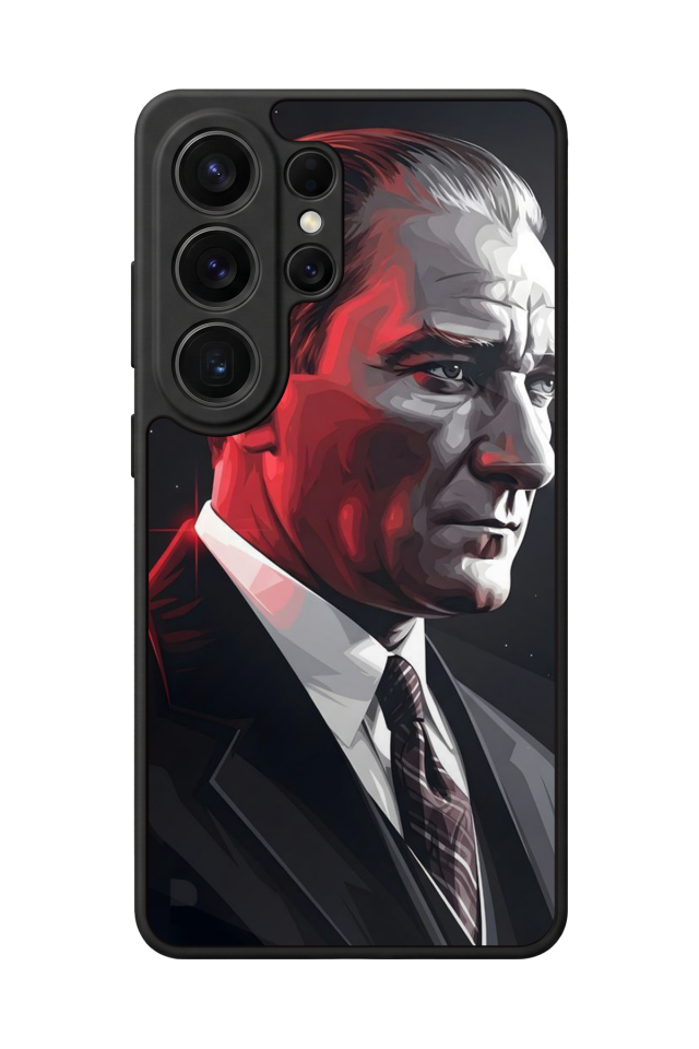 Samsung Galaxy S26 Ultra Uyumlu Mustafa Kemal Ataturk Tasarımlı Glossy Premium Kılıf