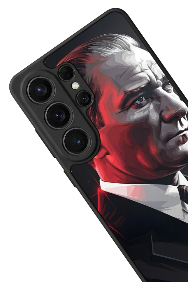 Samsung Galaxy S26 Ultra Uyumlu Mustafa Kemal Ataturk Tasarımlı Glossy Premium Kılıf
