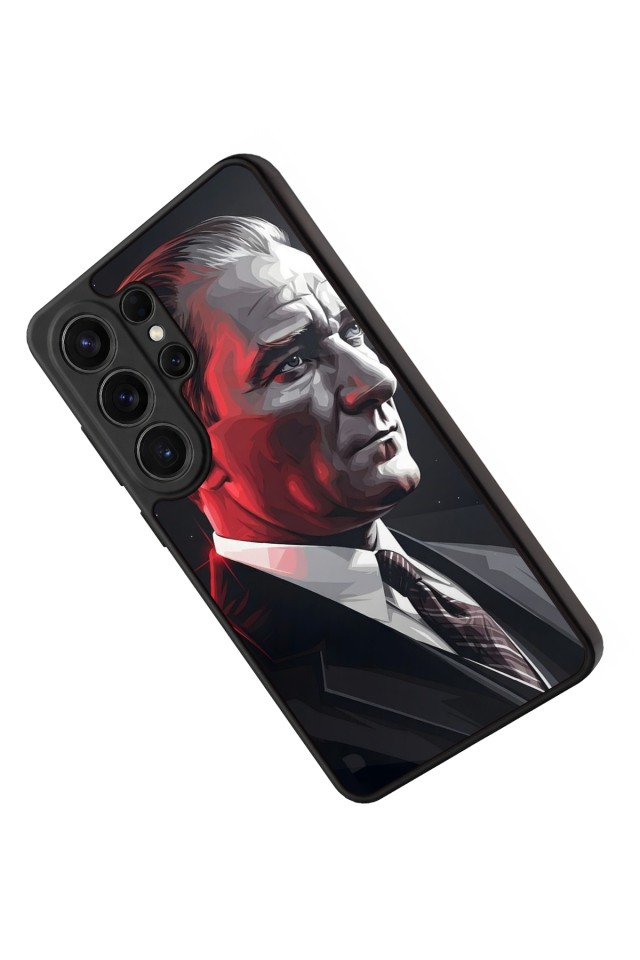 Samsung Galaxy S26 Ultra Uyumlu Mustafa Kemal Ataturk Tasarımlı Glossy Premium Kılıf