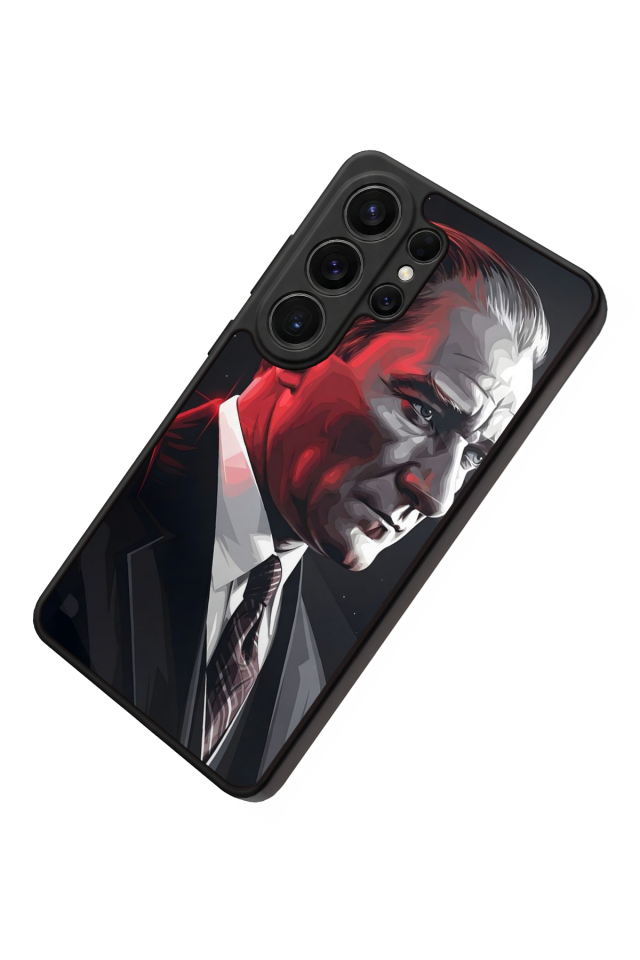 Samsung Galaxy S26 Ultra Uyumlu Mustafa Kemal Ataturk Tasarımlı Glossy Premium Kılıf