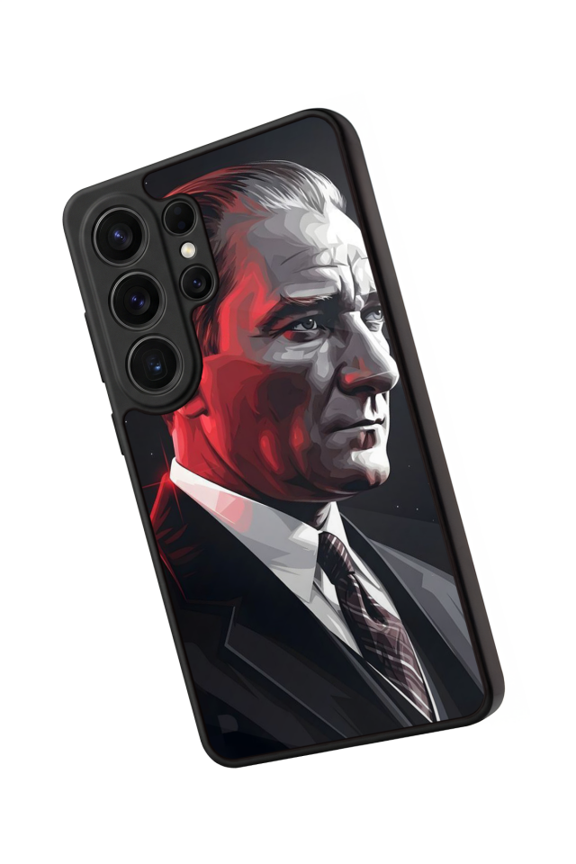 Samsung Galaxy S26 Ultra Uyumlu Mustafa Kemal Ataturk Tasarımlı Glossy Premium Kılıf