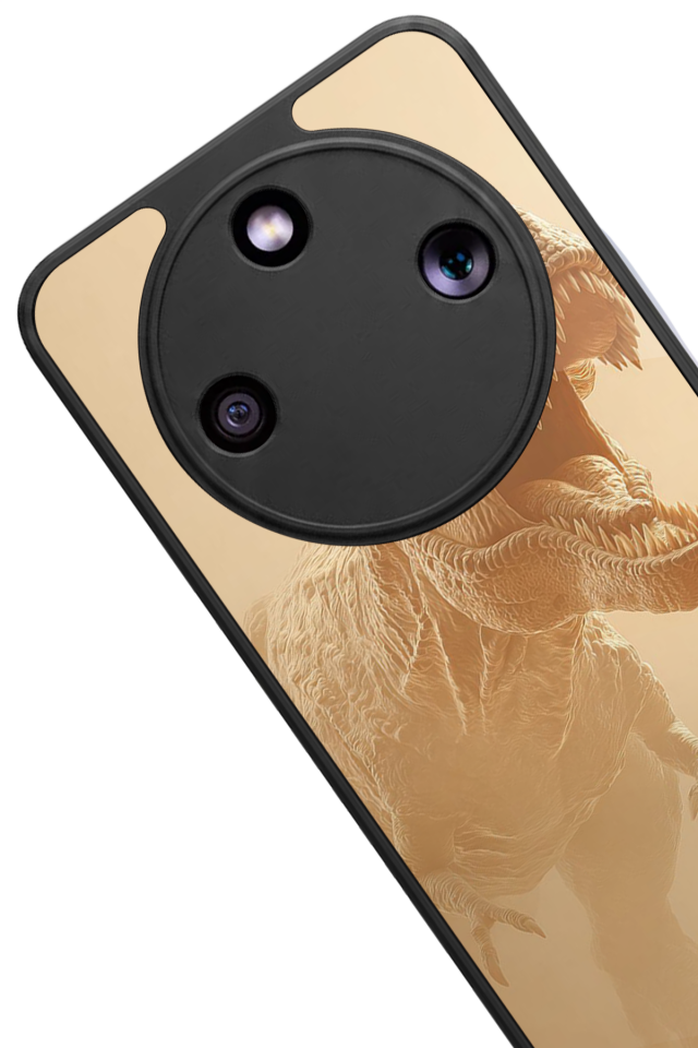 Honor Magic 8 Lite Uyumlu Dinazor Tasarımlı Glossy Premium Kılıf