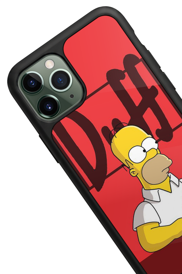 iPhone 11 Pro Max Uyumlu The Simpsons Tasarımlı Glossy Premium Kılıf