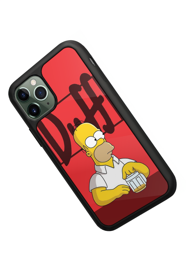iPhone 11 Pro Max Uyumlu The Simpsons Tasarımlı Glossy Premium Kılıf
