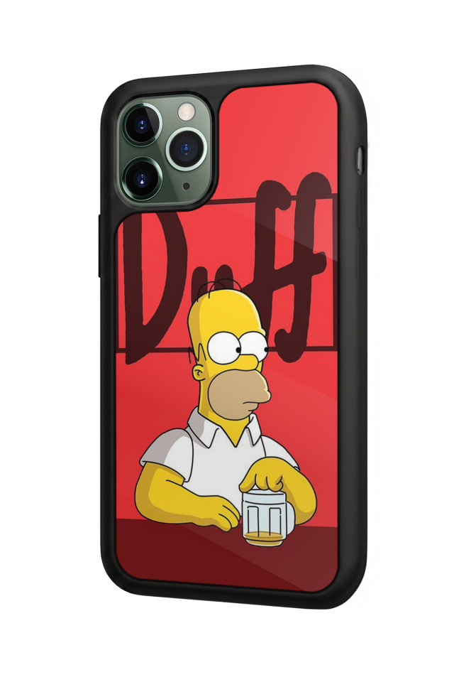 iPhone 11 Pro Max Uyumlu The Simpsons Tasarımlı Glossy Premium Kılıf