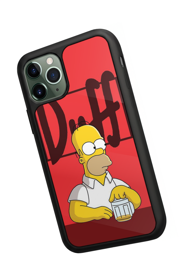 iPhone 11 Pro Max Uyumlu The Simpsons Tasarımlı Glossy Premium Kılıf