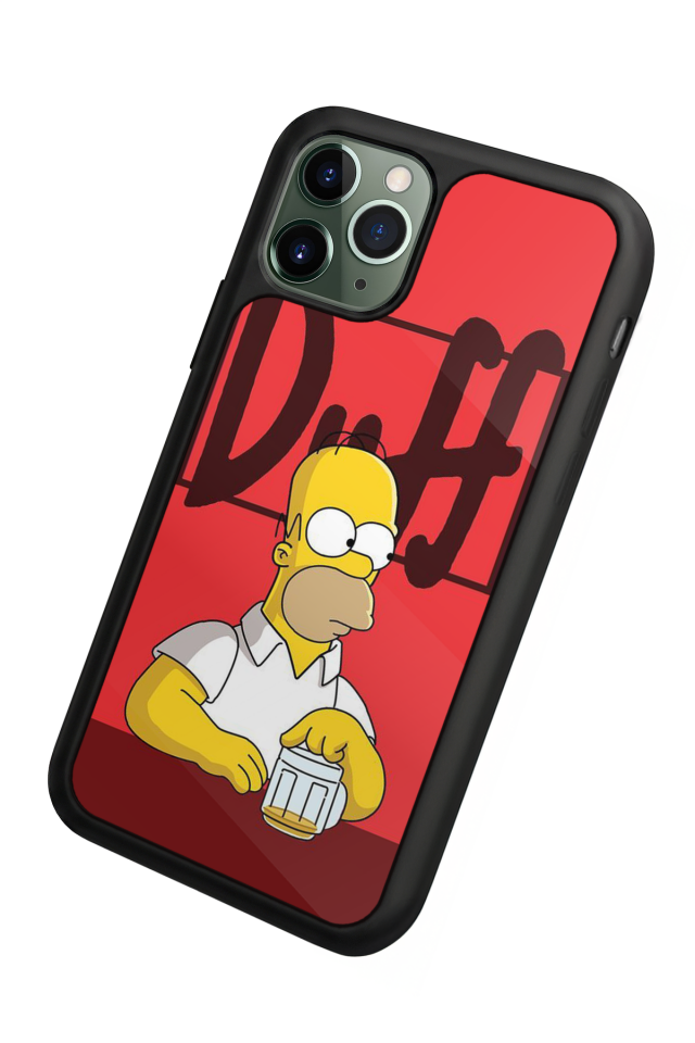 iPhone 11 Pro Max Uyumlu The Simpsons Tasarımlı Glossy Premium Kılıf