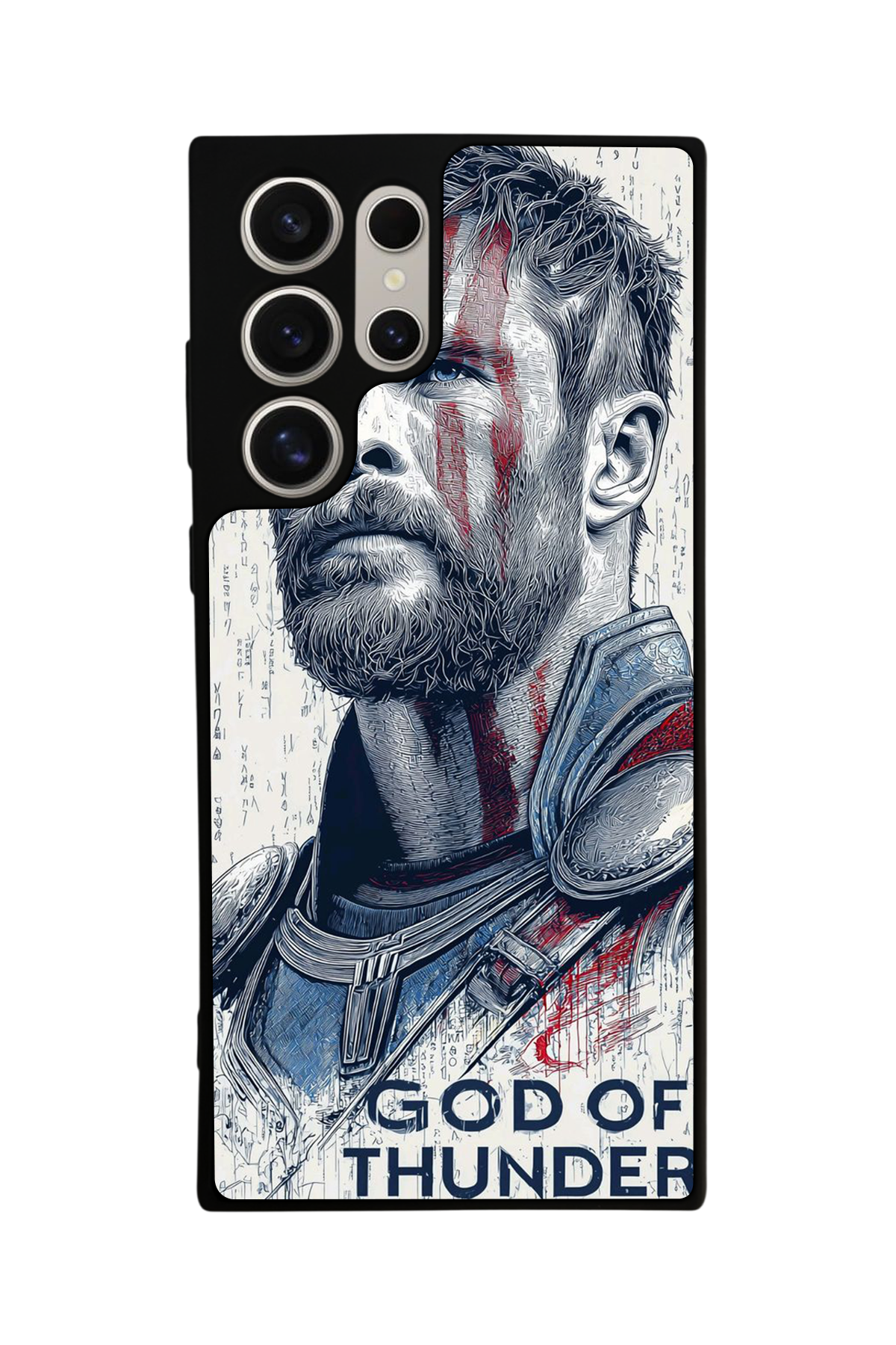 Samsung Galaxy S24 Ultra Uyumlu Thor Tasarımlı Glossy Premium Kılıf