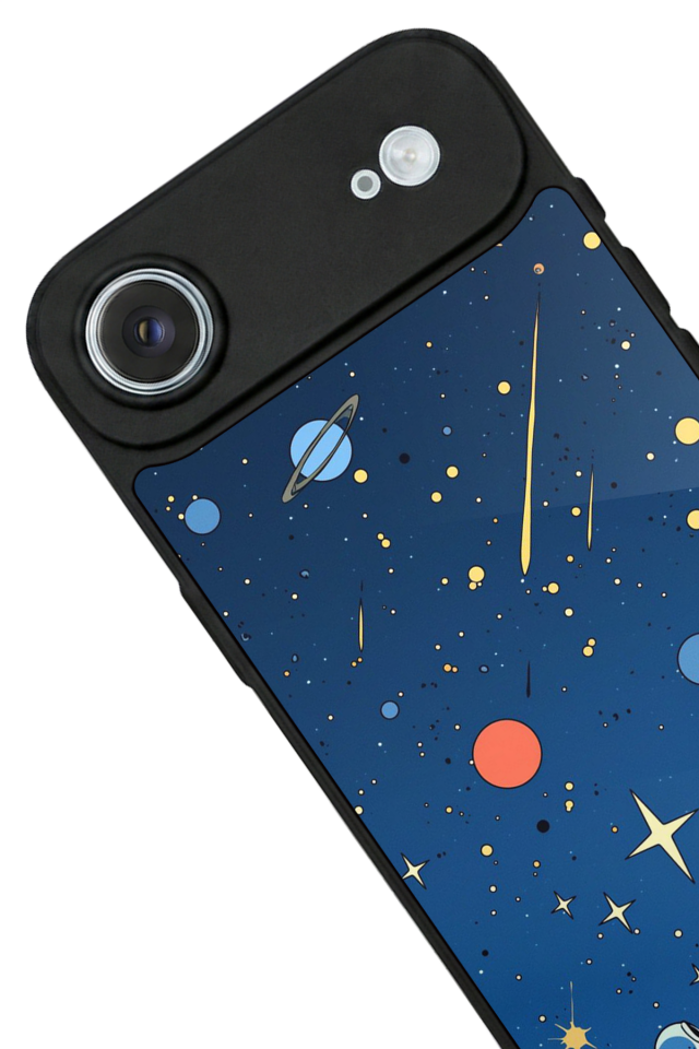 iPhone 17 Air Uyumlu Uzay Tasarımlı Glossy Premium Kılıf