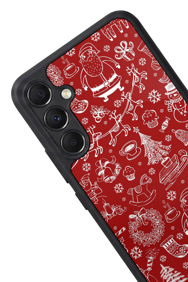 Samsung Galaxy A34 Uyumlu Yilbasi Christmas Tasarımlı Glossy Premium Kılıf