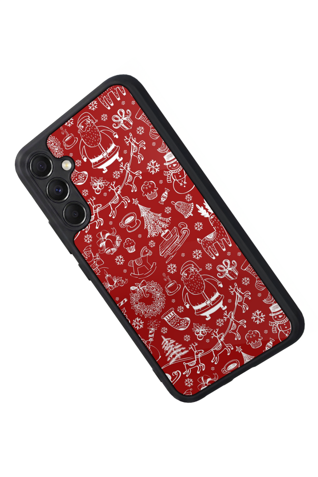Samsung Galaxy A34 Uyumlu Yilbasi Christmas Tasarımlı Glossy Premium Kılıf