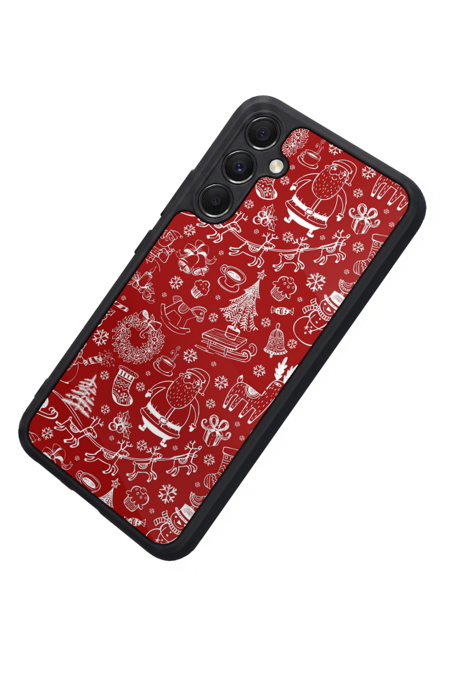 Samsung Galaxy A34 Uyumlu Yilbasi Christmas Tasarımlı Glossy Premium Kılıf