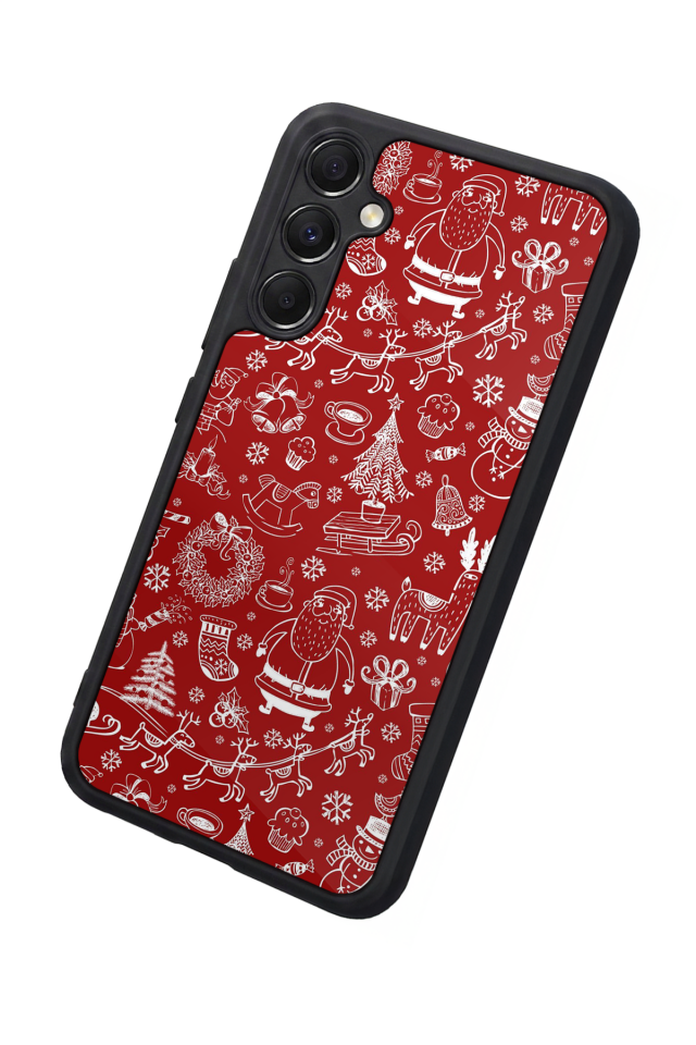 Samsung Galaxy A34 Uyumlu Yilbasi Christmas Tasarımlı Glossy Premium Kılıf