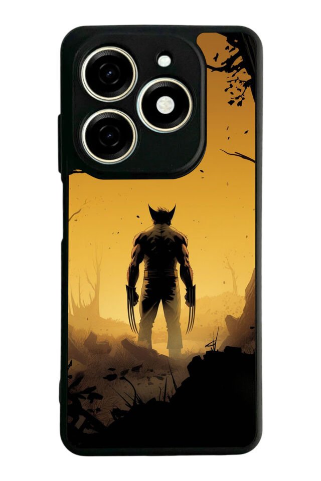Tecno Spark 20/20C Uyumlu Wolverine Tasarımlı Glossy Premium Kılıf
