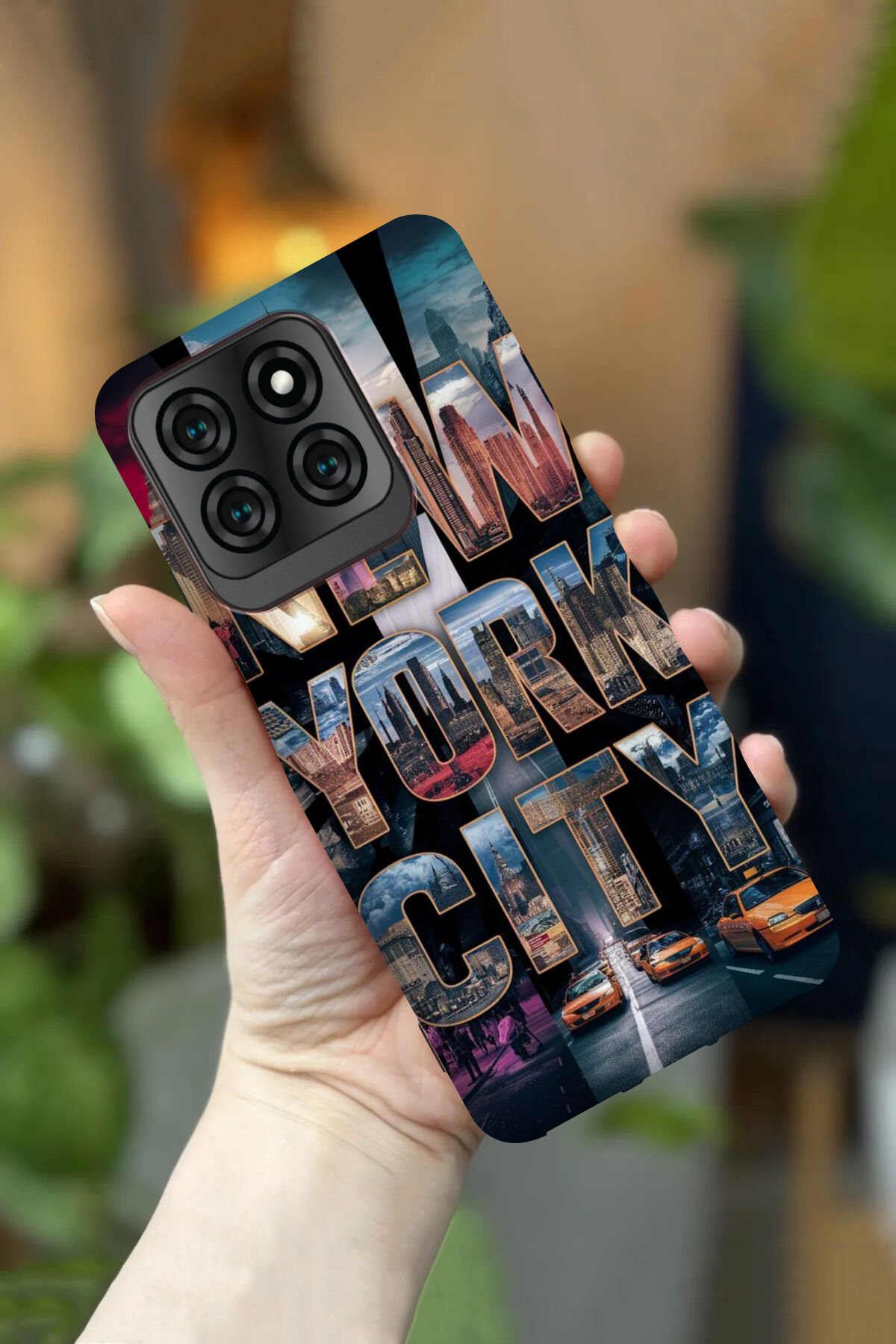 Reeder S71 Uyumlu Kamera Korumalı New York Desenli HD Baskılı Silikon Kılıf