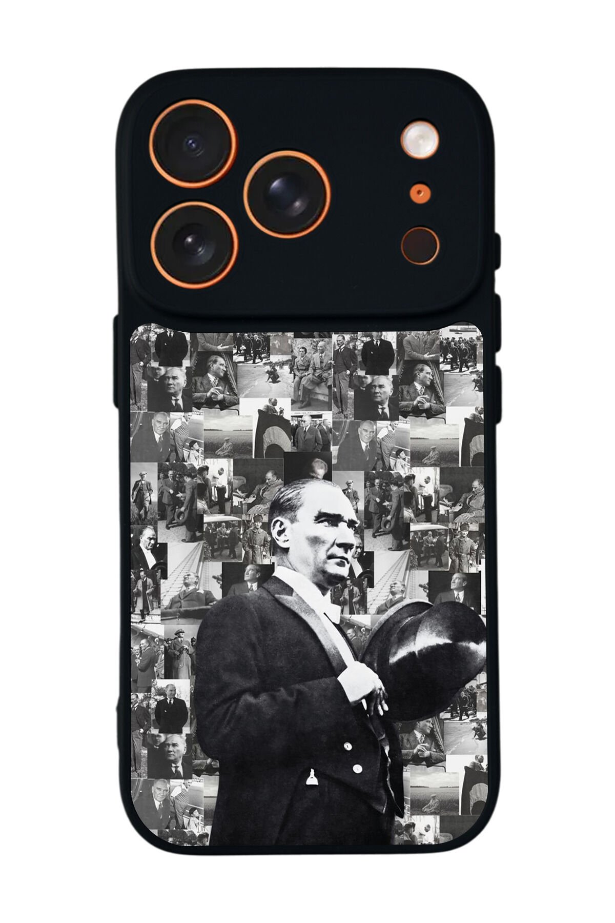 iPhone 17 Pro Max Uyumlu Mustafa Kemal Ataturk Tasarımlı Glossy Premium Kılıf
