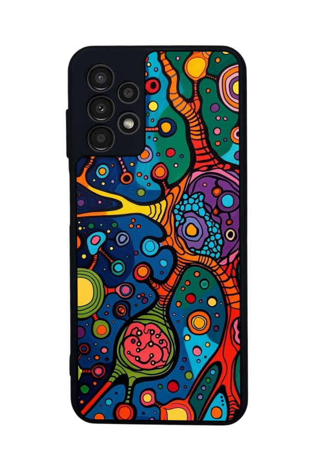 Samsung Galaxy A13 Uyumlu Abstract Tasarımlı Glossy Premium Kılıf