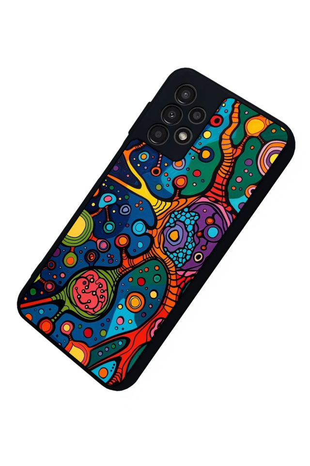 Samsung Galaxy A13 Uyumlu Abstract Tasarımlı Glossy Premium Kılıf