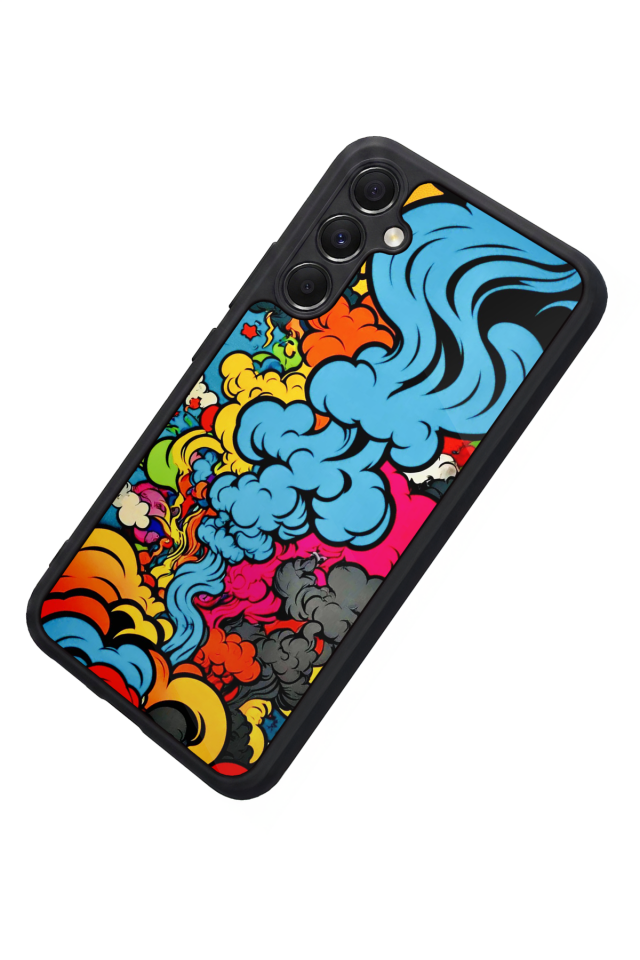 Samsung Galaxy M34 Uyumlu Abstract Tasarımlı Glossy Premium Kılıf