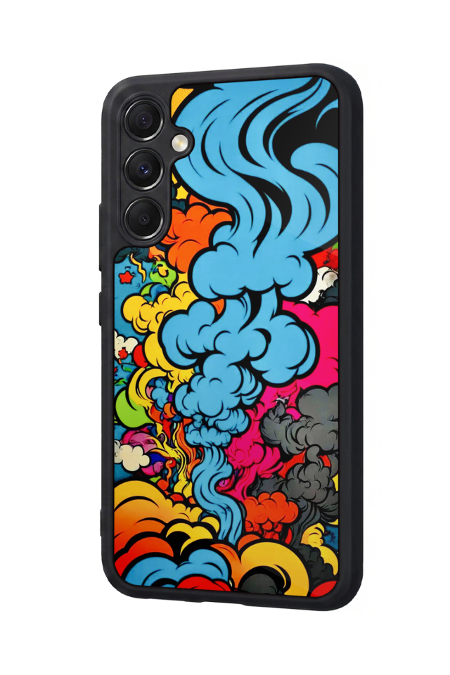 Samsung Galaxy M34 Uyumlu Abstract Tasarımlı Glossy Premium Kılıf