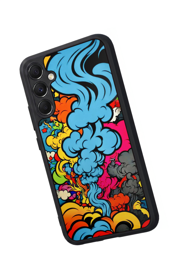 Samsung Galaxy M34 Uyumlu Abstract Tasarımlı Glossy Premium Kılıf