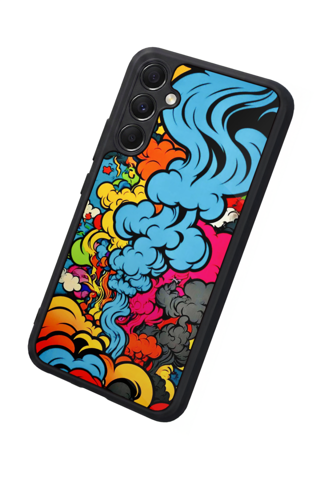 Samsung Galaxy M34 Uyumlu Abstract Tasarımlı Glossy Premium Kılıf